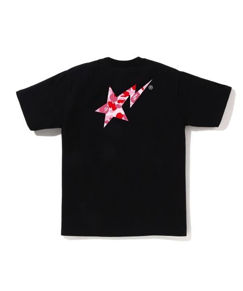 A BATHING APE(アベイシングエイプ)の「ABC CAMO BAPE STA LOGO TEE(Tシャツ/カットソー・メンズ・ブラック×グリーン/ホワイト×グリーン/ホワイト×ブルー/ブラック×ピンク/ブラック×ブルー/ホワイト×ピンク・SMALL/MEDIUM/XX-LARGE/XXX-LARGE/LARGE/X-LARGE)」の12枚目の写真