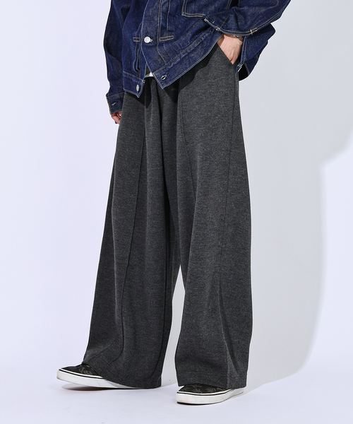 ジャーナルスタンダード（JOURNAL STANDARD）/ダブル フェイス モダン ワイド パンツ セール】ダブル フェイス モダン ワイド パンツ（スウェットパンツ