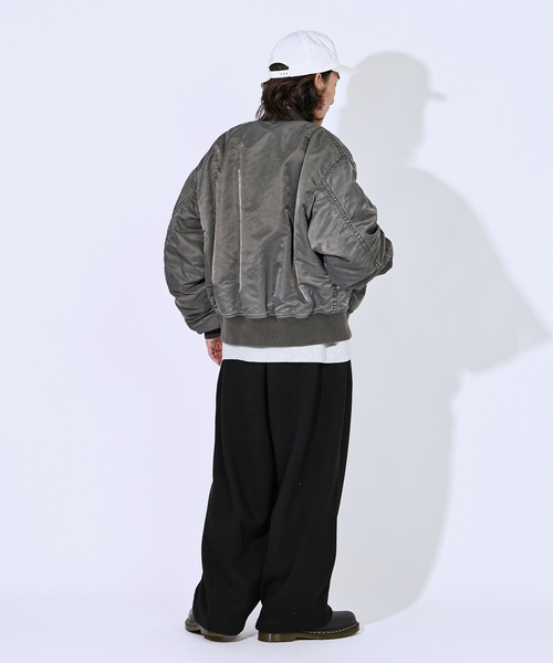 JOURNAL STANDARD（ジャーナルスタンダード）の「ダブル フェイス モダン ワイド パンツ（スウェットパンツ・メンズ・チャコールグレー/ブラック/ブラウン・SMALL/MEDIUM/LARGE）」の14枚目の写真