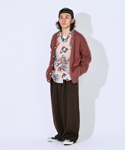 JOURNAL STANDARD（ジャーナルスタンダード）の「ダブル フェイス モダン ワイド パンツ（スウェットパンツ・メンズ・チャコールグレー/ブラック/ブラウン・SMALL/MEDIUM/LARGE）」の20枚目の写真