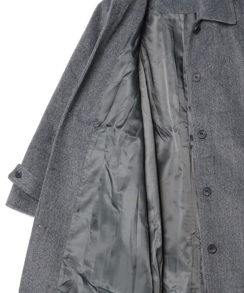FREE STYLISTS(フリー スタイリスト)の「YUGA_YGMC single button coat(ステンカラーコート・レディース・グレー/ブラウン・FREE)」の4枚目の写真