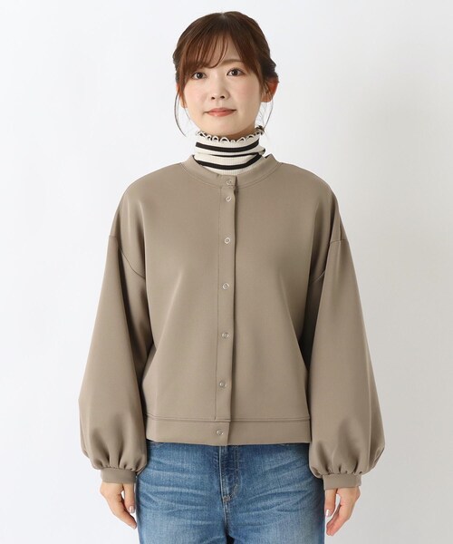 one'sterrace(ワンズテラス)の「ポンチカーディガン(カーディガン/ボレロ・レディース・ブラック系8/ブラウン系8・02)」の3枚目の写真