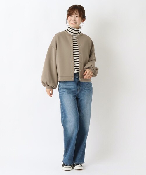 one'sterrace(ワンズテラス)の「ポンチカーディガン(カーディガン/ボレロ・レディース・ブラック系8/ブラウン系8・02)」の15枚目の写真
