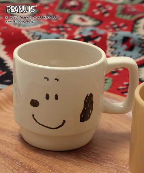 GLOBAL WORK（グローバルワーク）の「PEANUTS/フェイスマグ/593182（グラス/マグカップ/タンブラー・レディース・イエロー/ライトベージュ/オフホワイト/ブルー・FREE）」の14枚目の写真
