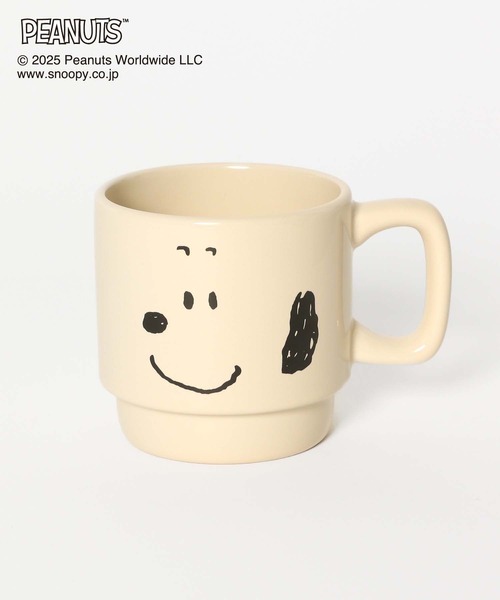 GLOBAL WORK（グローバルワーク）の「PEANUTS/フェイスマグ/593182（グラス/マグカップ/タンブラー・レディース・イエロー/ライトベージュ/オフホワイト/ブルー・FREE）」の19枚目の写真