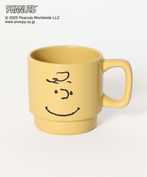 GLOBAL WORK（グローバルワーク）の「PEANUTS/フェイスマグ/593182（グラス/マグカップ/タンブラー・レディース・イエロー/ライトベージュ/オフホワイト/ブルー・FREE）」の9枚目の写真
