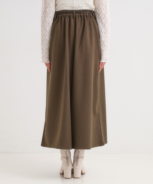 DRESKIP（ドレスキップ）の「【S-LL/2点セット】脚のラインを拾いにくい ベルト付きタックスカーチョパンツ（その他パンツ・レディース・マスタード/ネイビー/ダークブラウン・01/02/03/04）」の18枚目の写真