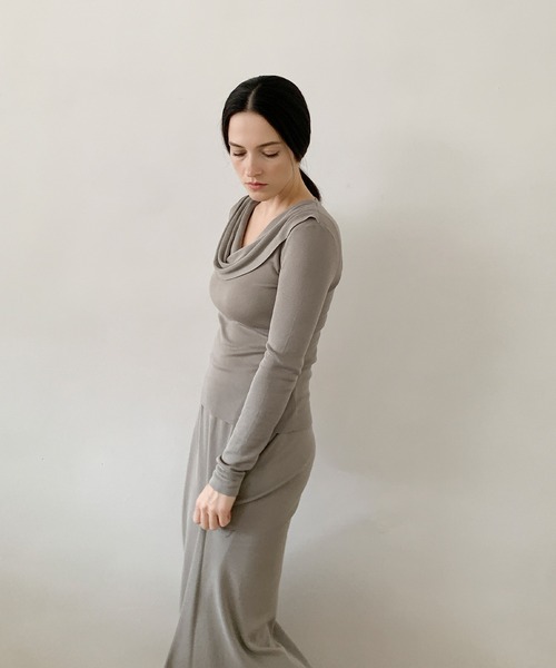 セール】DECADE CLASSIC ドレープデザインニットプルオーバー（ニット