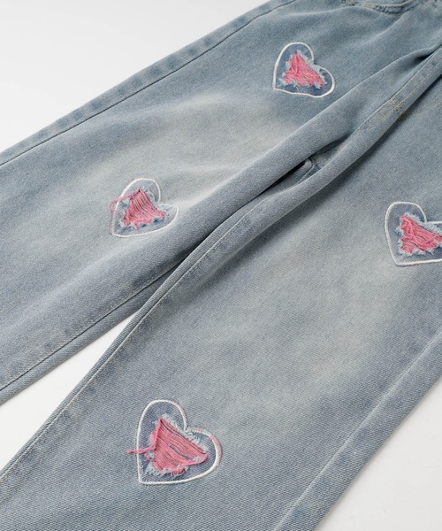 URBAN CHERRY(アーバンチェリー)の「ハートカラーダメージデニムパンツ(デニムパンツ・キッズ・ブルー・150cm/140cm/130cm/120cm/110cm)」の13枚目の写真