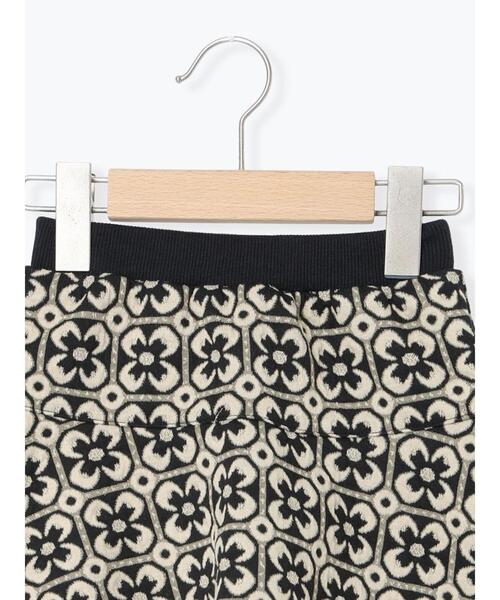 Samansa Mos2 Lagom（サマンサモスモスラーゴム）の「花柄ジャカードスカート(セットアップ可)（スカート・キッズ・カーキ/ブラック・S/M/L/XL）」の6枚目の写真