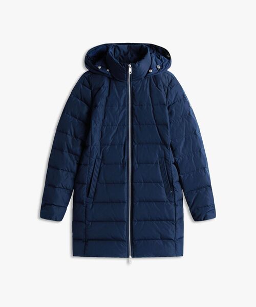 TOMMY HILFIGER（トミーヒルフィガー）の「ダウンスリムコートウィズファー（その他アウター・レディース・ブラック/ネイビー・LARGE/X-SMALL/MEDIUM/SMALL）」の12枚目の写真