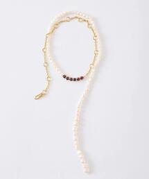 Liesse（リエス）の「《別注》【EO/イオ】PEARL/RED TIGER EYE CHAIN NECKLACE（ネックレス）」