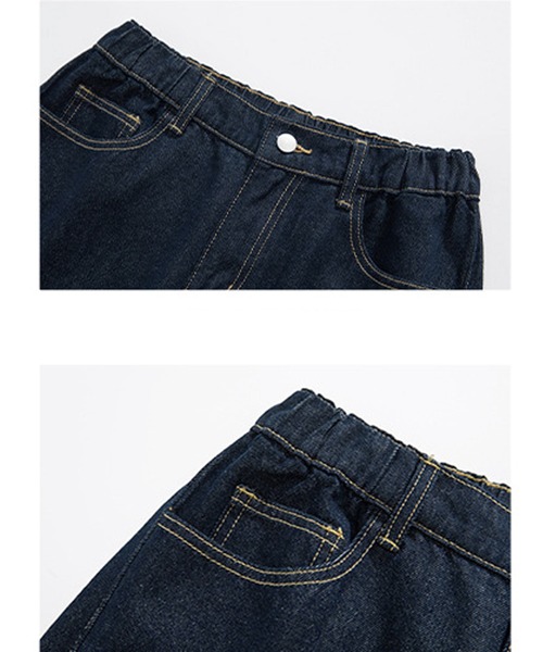 JOHNNY WOLF(ジョニーウルフ)の「LOFN ワンウォッシュ バレルレッグ ワイド デニムパンツ(デニムパンツ・メンズ・ブラック/ブルー・M/S/L)」の14枚目の写真