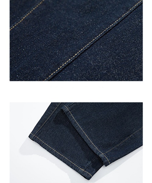 セール】LOFN ワンウォッシュ バレルレッグ ワイド デニムパンツ