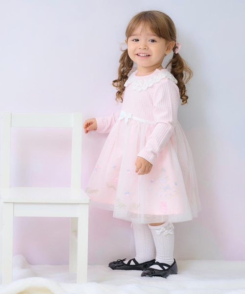 ドレス刺しゅうドッキングワンピース ブルマセット（その他ベビー