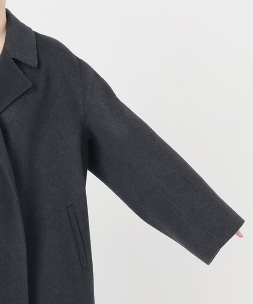 JOURNAL STANDARD relume（ジャーナルスタンダード　レリューム）の「ウールカシミヤチェスターコート（チェスターコート・レディース・ネイビー/ライトグレー・36/38）」の12枚目の写真