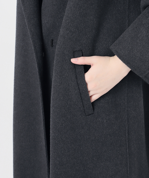 JOURNAL STANDARD relume（ジャーナルスタンダード　レリューム）の「ウールカシミヤチェスターコート（チェスターコート・レディース・ネイビー/ライトグレー・36/38）」の14枚目の写真