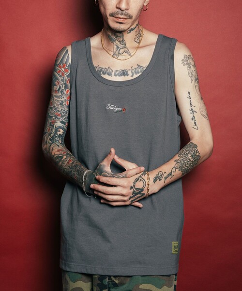 Subciety(サブサエティ)の「Rose tank top(タンクトップ・メンズ・ブラック/ダークグレー/ホワイト・SMALL/MEDIUM/LARGE/X-LARGE/XX-LARGE)」の15枚目の写真