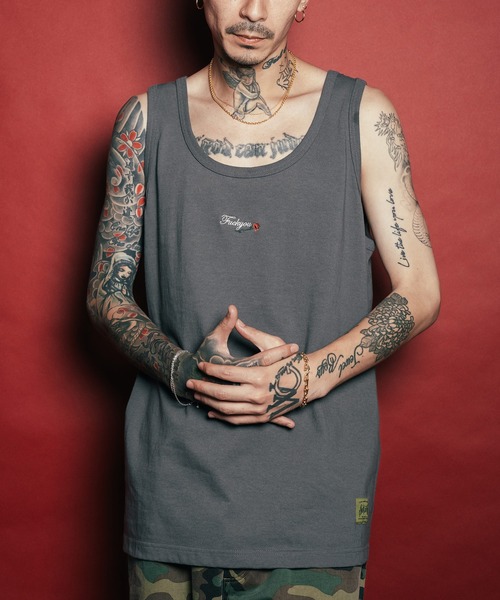 Subciety（サブサエティ）の「Rose tank top（タンクトップ・メンズ・ブラック/ダークグレー/ホワイト・SMALL/MEDIUM/LARGE/X-LARGE/XX-LARGE）」の3枚目の写真