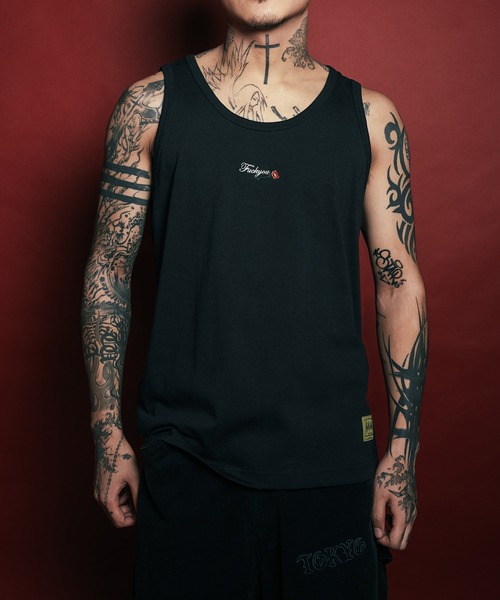 Subciety（サブサエティ）の「Rose tank top（タンクトップ・メンズ・ブラック/ダークグレー/ホワイト・SMALL/MEDIUM/LARGE/X-LARGE/XX-LARGE）」の2枚目の写真