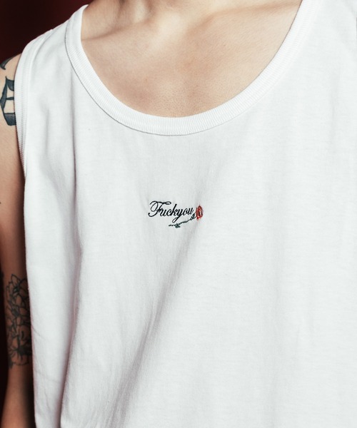 Subciety（サブサエティ）の「Rose tank top（タンクトップ・メンズ・ブラック/ダークグレー/ホワイト・SMALL/MEDIUM/LARGE/X-LARGE/XX-LARGE）」の7枚目の写真