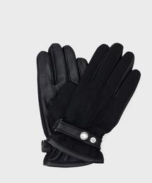 【スマホ対応】矢絣レザーコンビグローブ