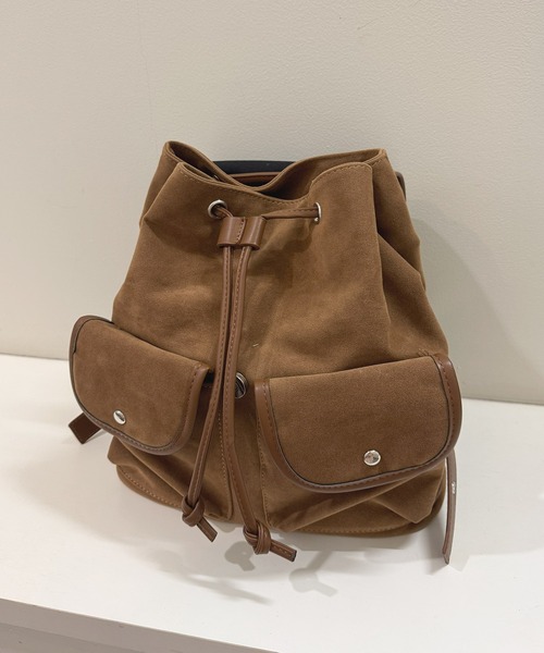 frunco（フランコ）の「スエードリュック（バックパック/リュック・レディース・ブラック/キャメル/ブラウン・FREE）」の11枚目の写真