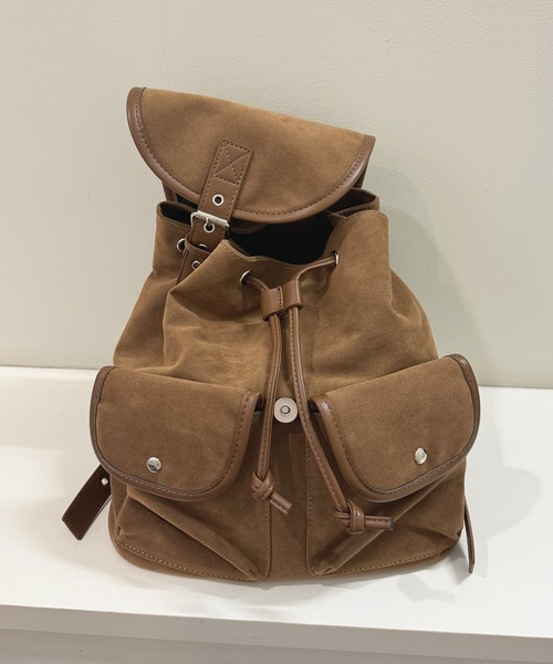 frunco（フランコ）の「スエードリュック（バックパック/リュック・レディース・ブラック/キャメル/ブラウン・FREE）」の10枚目の写真