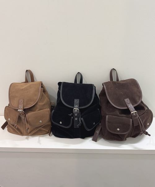 frunco（フランコ）の「スエードリュック（バックパック/リュック・レディース・ブラック/キャメル/ブラウン・FREE）」の15枚目の写真