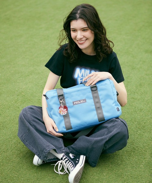 MILKFED.(ミルクフェド)の「BFF BOSTON BAG(ショルダーバッグ・レディース・パープル/ライトブルー/ブラック/ネイビー・ONE SIZE)」の2枚目の写真