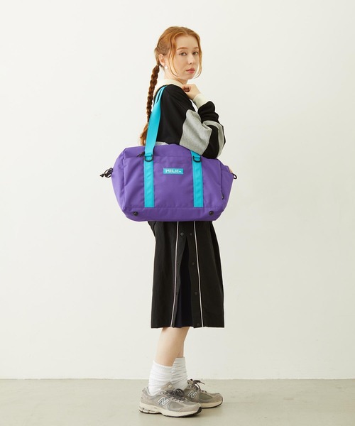 MILKFED.(ミルクフェド)の「BFF BOSTON BAG(ショルダーバッグ・レディース・パープル/ライトブルー/ブラック/ネイビー・ONE SIZE)」の10枚目の写真