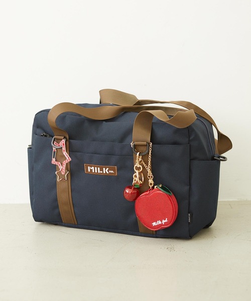 MILKFED.(ミルクフェド)の「BFF BOSTON BAG(ショルダーバッグ・レディース・パープル/ライトブルー/ブラック/ネイビー・ONE SIZE)」の14枚目の写真