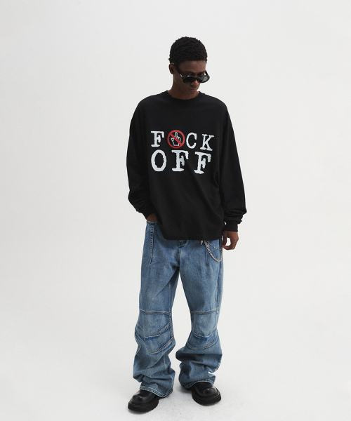 DNSR(ディーエヌエスアール)の「F.O ロングスリーブ ブラック(Tシャツ/カットソー・メンズ・その他・MEDIUM/LARGE/X-LARGE)」の2枚目の写真