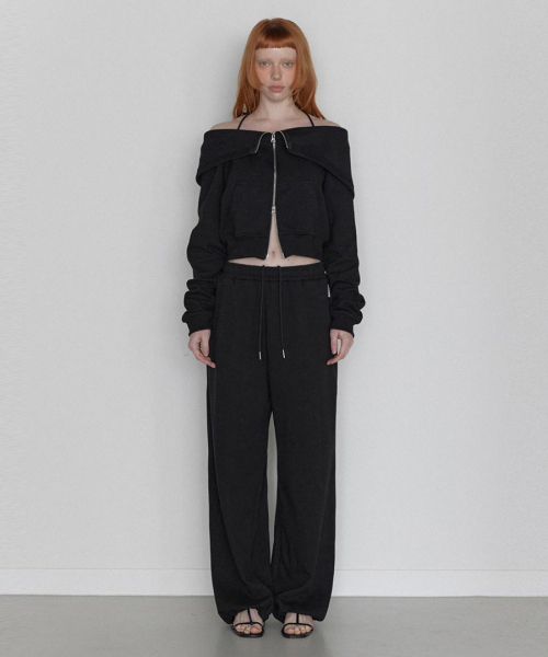 RENSE(レンセ)の「RS String Wide Sweat Pants Black(スウェットパンツ・レディース・その他・FREE)」の2枚目の写真
