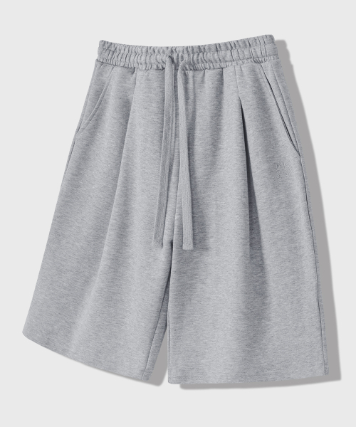 LEMAIN SECOND（リメインセカンド）の「[2PACK] BERMUDA WIDE ONE-TUCK SWEAT SHORTS - GRAY/WHITE MELANGE（その他パンツ・レディース・その他・SMALL/MEDIUM/X-LARGE/LARGE）」の6枚目の写真