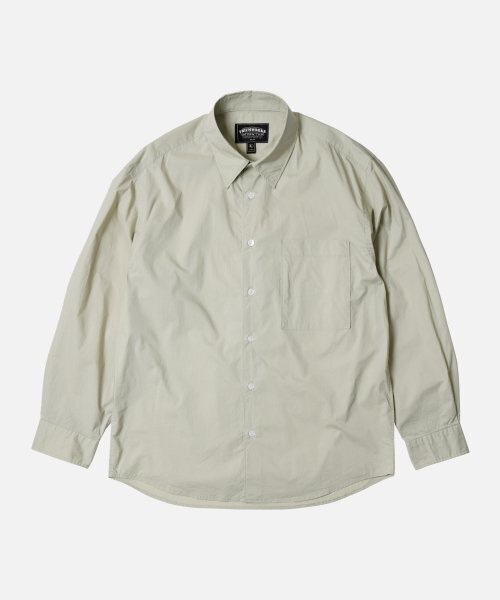 FRIZMWORKS(フリズムワークス)の「TYPEWRITER RELAXED SHIRT _ DOVE GRAY(シャツ/ブラウス・メンズ・その他・MEDIUM/LARGE/X-LARGE)」の1枚目の写真