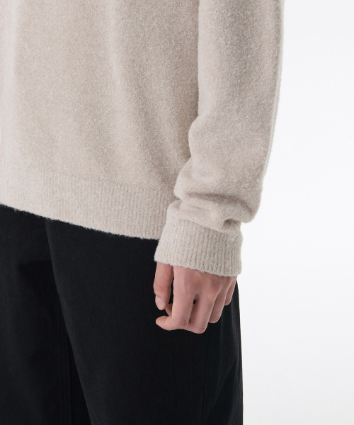 MUSINSA STANDARD（ムシンサスタンダード）の「ブークルカラードニット [オートミール]（ニット/セーター・メンズ・その他・SMALL/MEDIUM/LARGE/X-LARGE/XX-LARGE）」の6枚目の写真