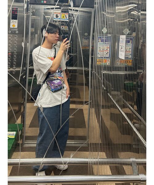 MUSINSA STANDARD（ムシンサスタンダード）の「ナイロンユーティリティサコッシュ[ブラック]（メッセンジャーバッグ・レディース・その他・FREE）」の11枚目の写真