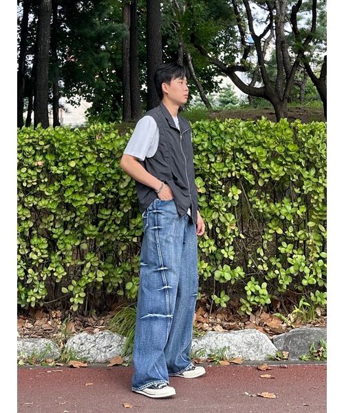 MUSINSA STANDARD（ムシンサスタンダード）の「ナイロンユーティリティサコッシュ[ブラック]（メッセンジャーバッグ・レディース・その他・FREE）」の15枚目の写真