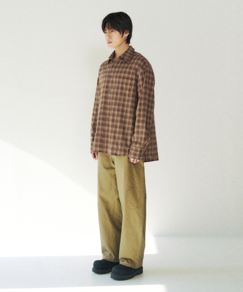 SLOWACID（スローアシッド）の「ラスティックビンテージチェックシャツ[レッドブラウン]（シャツ/ブラウス・レディース・その他・MEDIUM/LARGE/SMALL）」の5枚目の写真