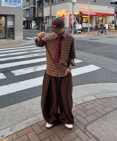 SLOWACID（スローアシッド）の「ラスティックビンテージチェックシャツ[レッドブラウン]（シャツ/ブラウス・レディース・その他・MEDIUM/LARGE/SMALL）」の8枚目の写真