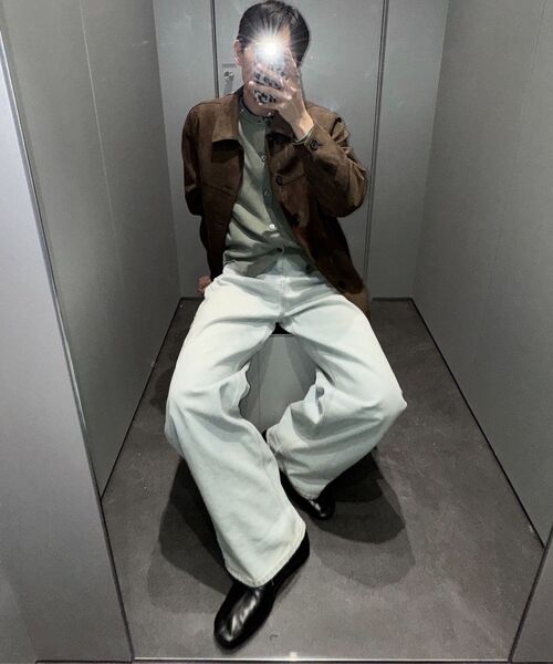 MUSINSA STANDARD（ムシンサスタンダード）の「エクストラワイドデニムパンツ[ブリーチ]（デニムパンツ・メンズ・その他・26/27/28/29/30/31/32/33/34/36/38/40/42）」の4枚目の写真