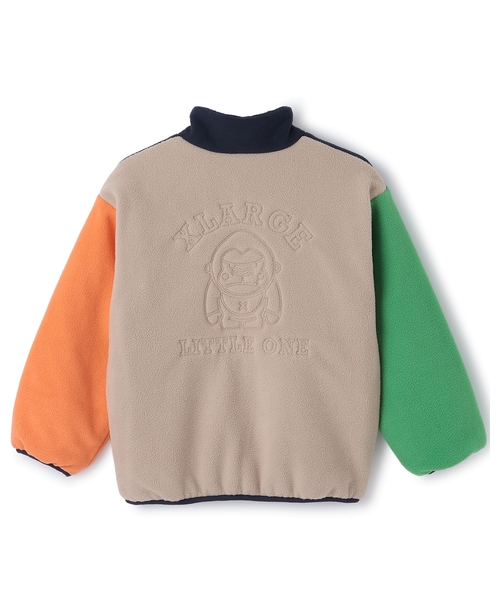 XLARGE KIDS（エクストララージキッズ）の「ファニーゴリラフリース中わたブルゾン（ブルゾン・キッズ・ベージュ/イエロー・120cm/100cm/110cm/140cm/130cm/90cm）」の3枚目の写真