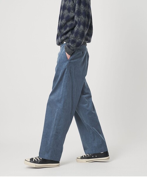 BEAUTY&YOUTH UNITED ARROWS（ビューティーアンドユースユナイテッドアローズ）の「ファイン コーデュロイ ノープリーツ ワイド スラックス NO.10（その他パンツ・メンズ・ロイヤルブルー/ダークグレー・XL/L/M/S）」の2枚目の写真