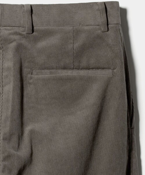 セール】ファイン コーデュロイ ノープリーツ ワイド スラックス NO.10