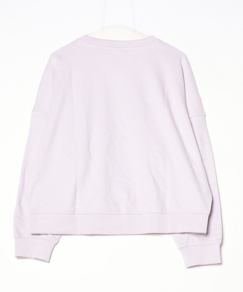 BOSS（ボス）の「コットンテリー スウェットシャツ ハンドライティングロゴ（スウェット・レディース・パープル・L/M/S/XS）」の2枚目の写真