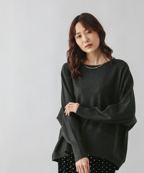 【美品】フォクシー ニットセーターTwinkle ボートネック 黒ビジュー袖 FOXEY（フォクシー） 美品/ 39110 Knit Tops Twinkle 袖口ビジュー