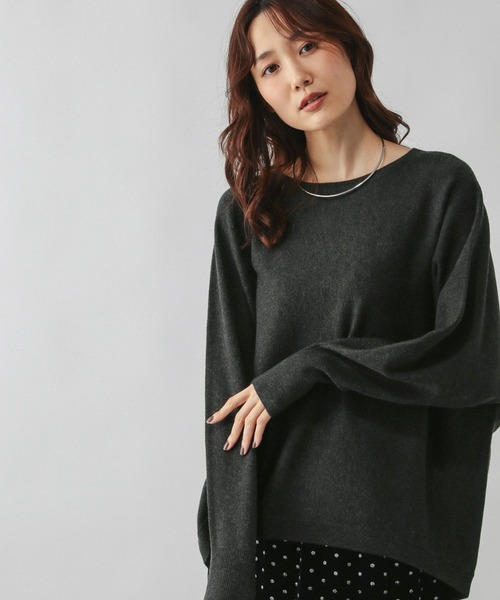 ふわふわHugmeボートネックプルオーバー/599622（ニット/セーター