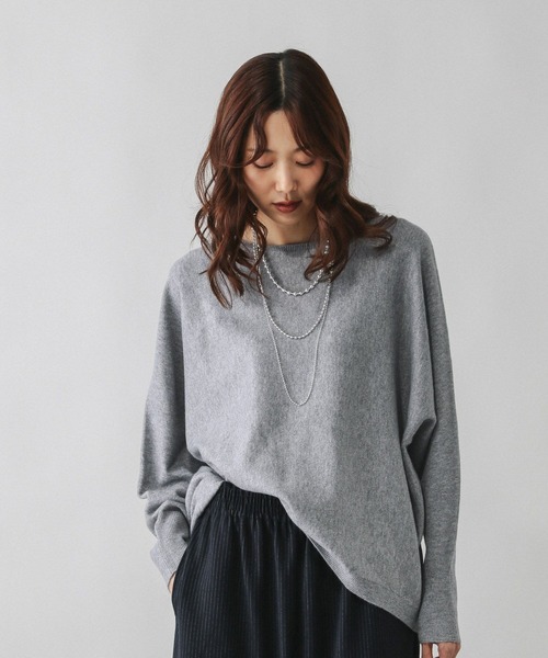 ふわふわHugmeボートネックプルオーバー/599622（ニット/セーター