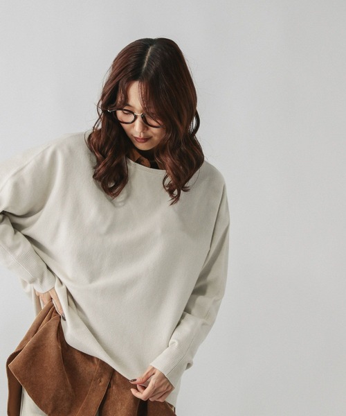 ふわふわHugmeボートネックプルオーバー/599622（ニット/セーター